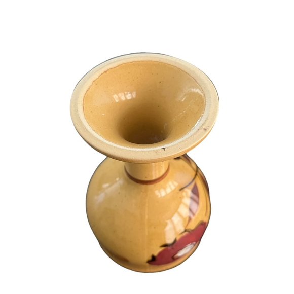 Vintage Set of 6 Glazed Ceramic/Pottery Goblets - Picture 4 of 4